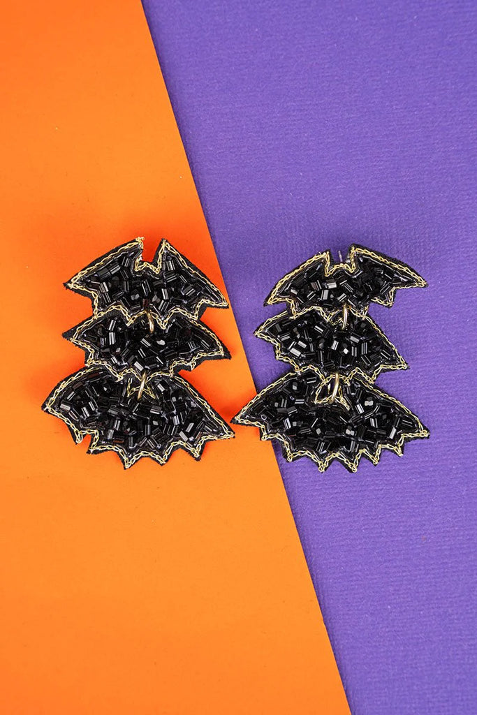 Fright Night Bat Earrings