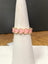 Pink Hearts Cuff Ring