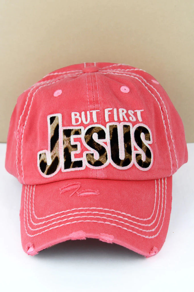 'BUT FIRST JESUS' BALL CAP