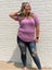 Lavender and Lace V-Neck-Top-The Distressed Rose