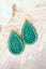 Turquoise Akari Crystal Teardrop Earrings