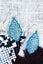 CRYSTAL PAVE TURQUOISE EARRINGS
